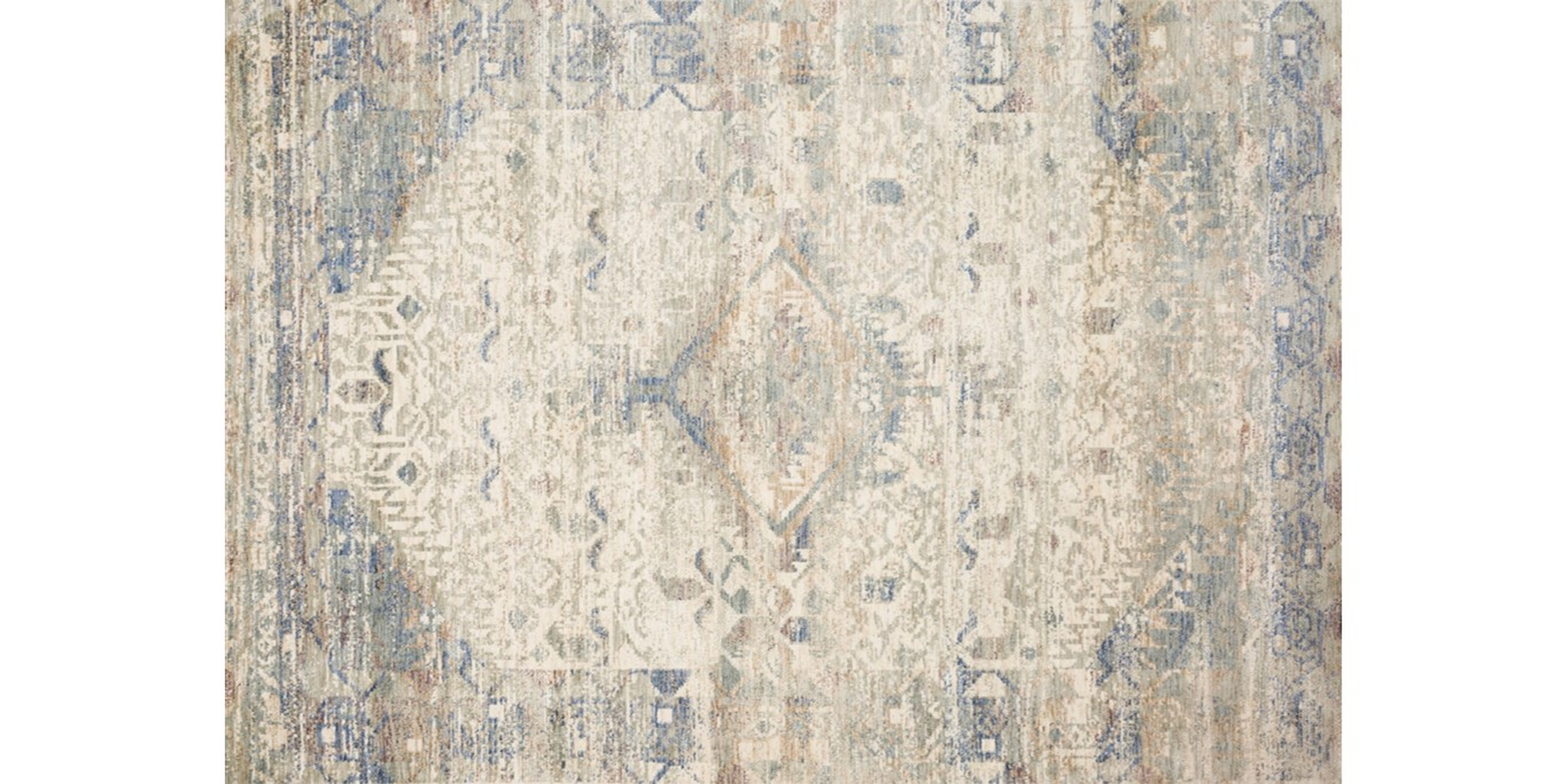 Revere Collection REV-06 IVORY / BLUE - Loloi Rugs