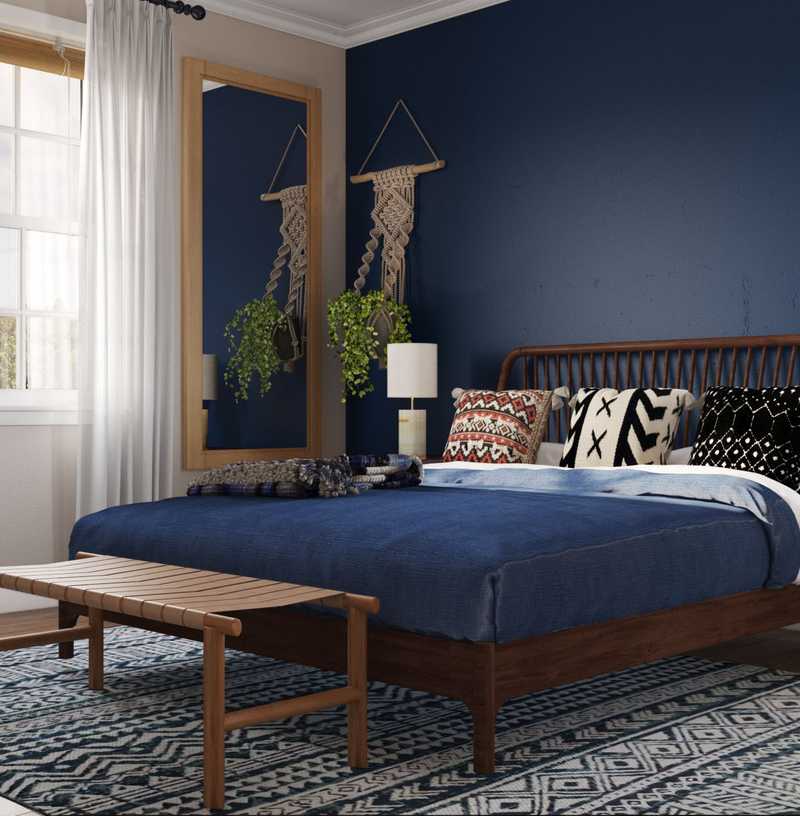 Eclectic, Bohemian, Global Bedroom Design by Havenly Interior Designer Sarice